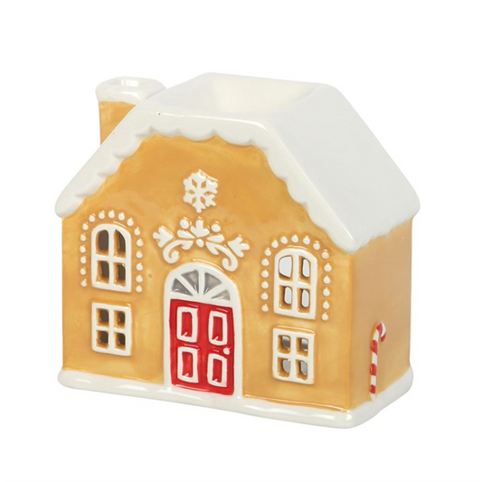 Christmas Candy Cane Gingerbread House Oil/Wax Melt Burner