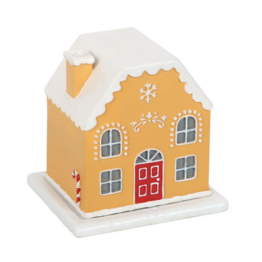 Candy Cane Gingerbread House Christmas Incense Cone Holder