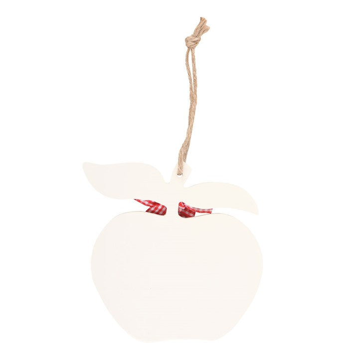Thanks for Helping Me Grow Wooden Apple Hanging Decoration