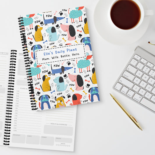 Pawsome Dogs Personalised A5 Daily Planner