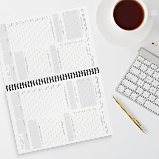 'Dream it. Plan it. Do it.' Royal Kitty Cat A5 Daily Planner