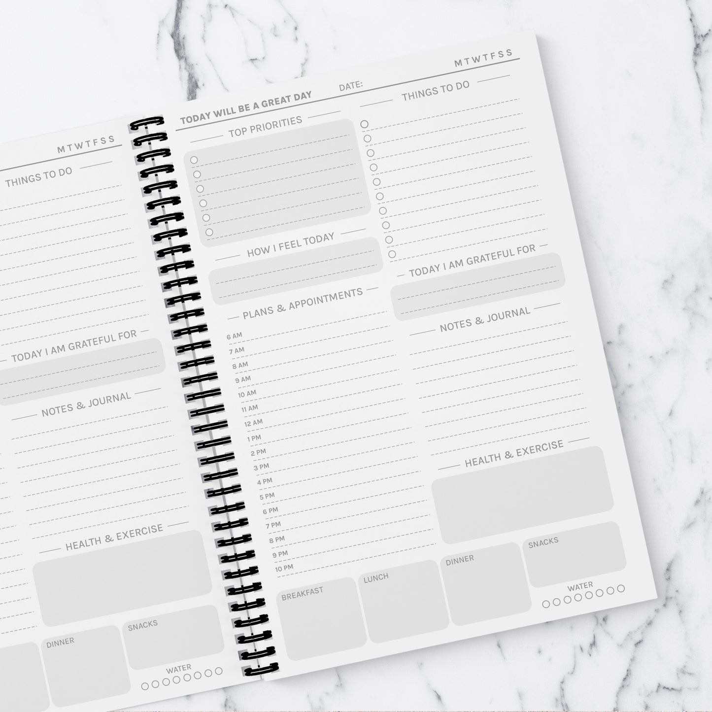 'Dream it. Plan it. Do it.' Royal Kitty Cat A5 Daily Planner