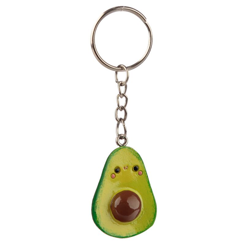 Avocado Pair Keyring (2 Keyrings for 1 Price) - Cute Valentine's Day Gift!