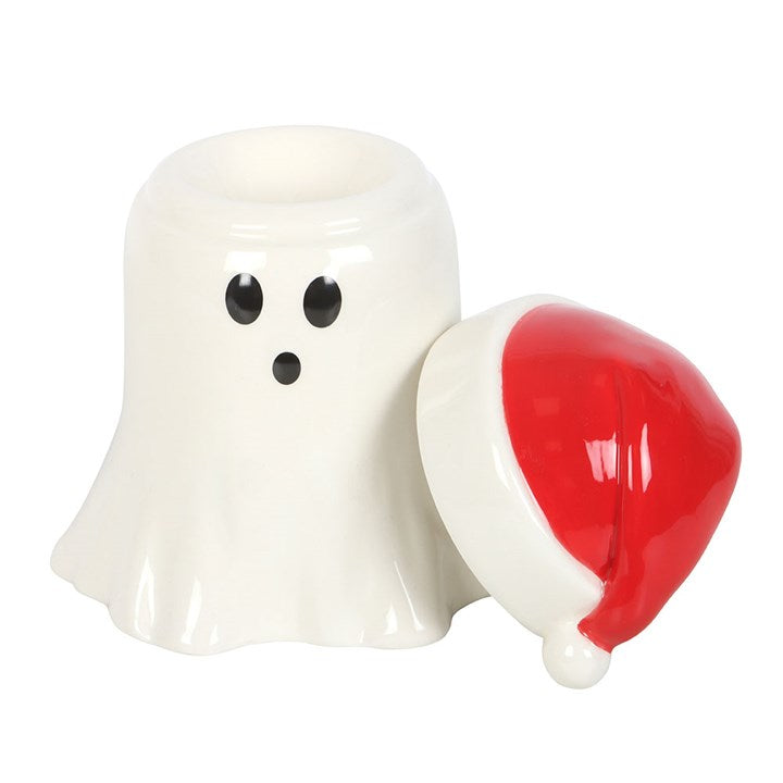 Ghost with Santa Hat Oil Burner/Wax Warmer