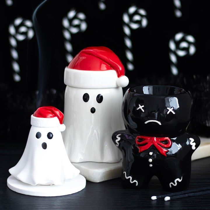Ghost with Santa Hat Oil Burner/Wax Warmer
