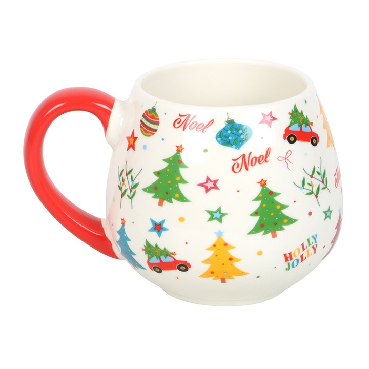 Nostalgic Christmas Print Mug and Socks Gift Set