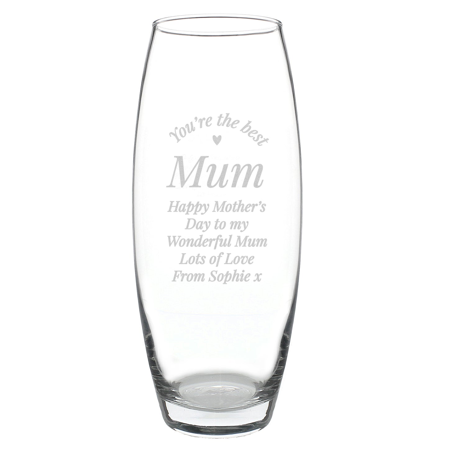 Personalised 'You Are The Best' Bullet Vase