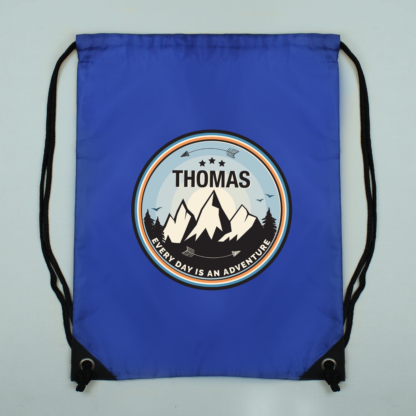 Personalised Adventure Swimming, Gym or Kit Bag - Blue
