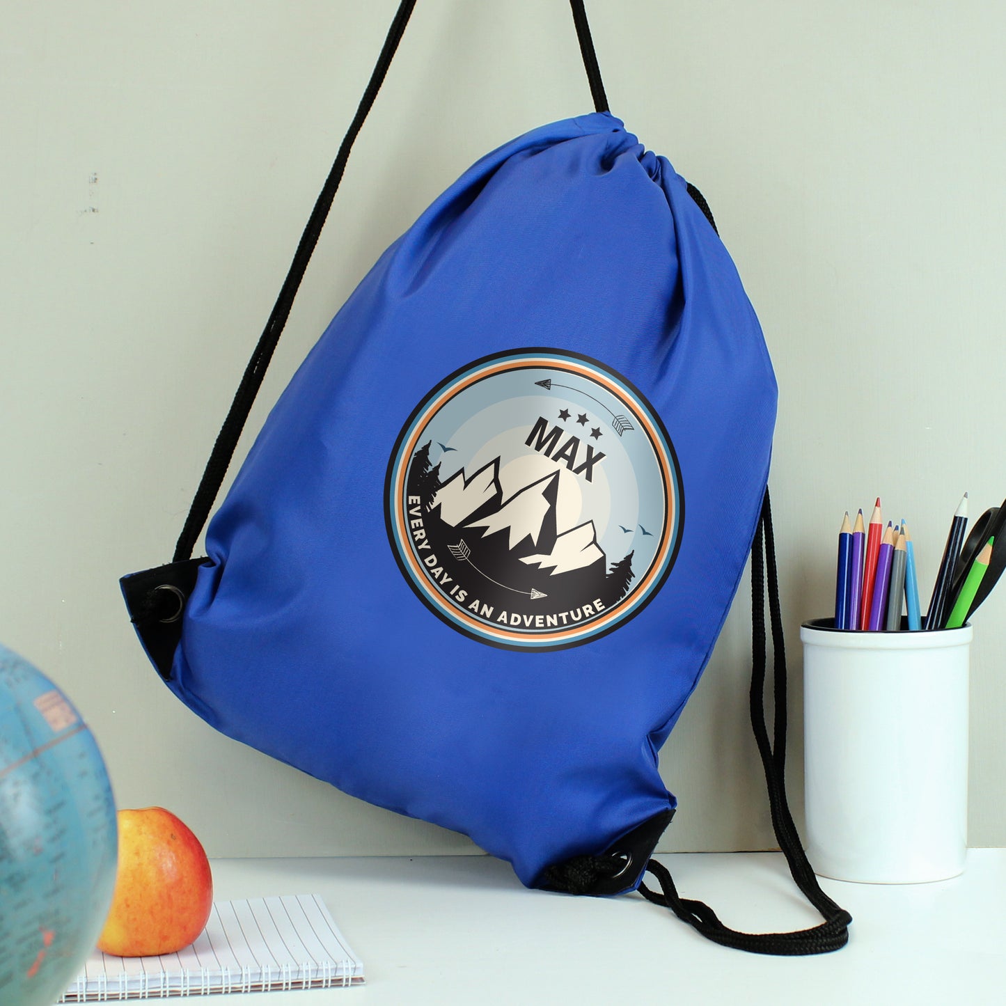 Personalised Adventure Swimming, Gym or Kit Bag - Blue