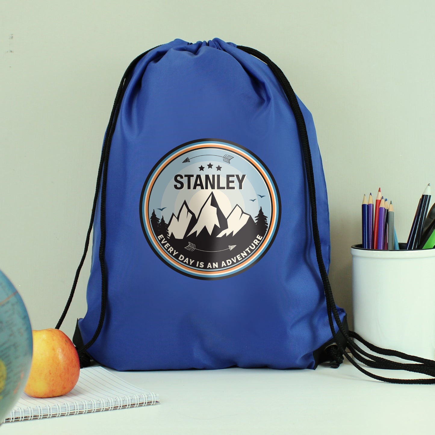 Personalised Adventure Swimming, Gym or Kit Bag - Blue