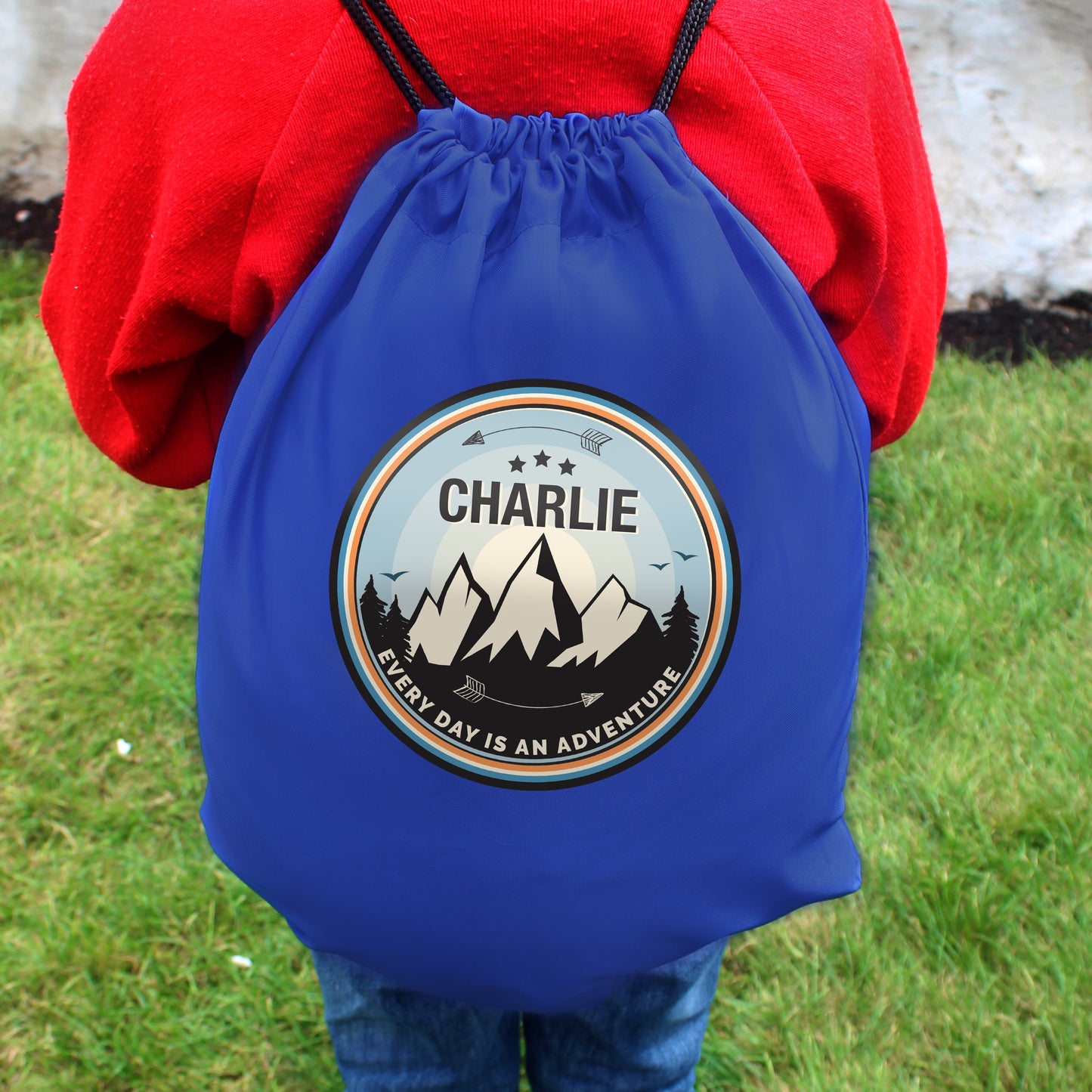 Personalised Adventure Swimming, Gym or Kit Bag - Blue