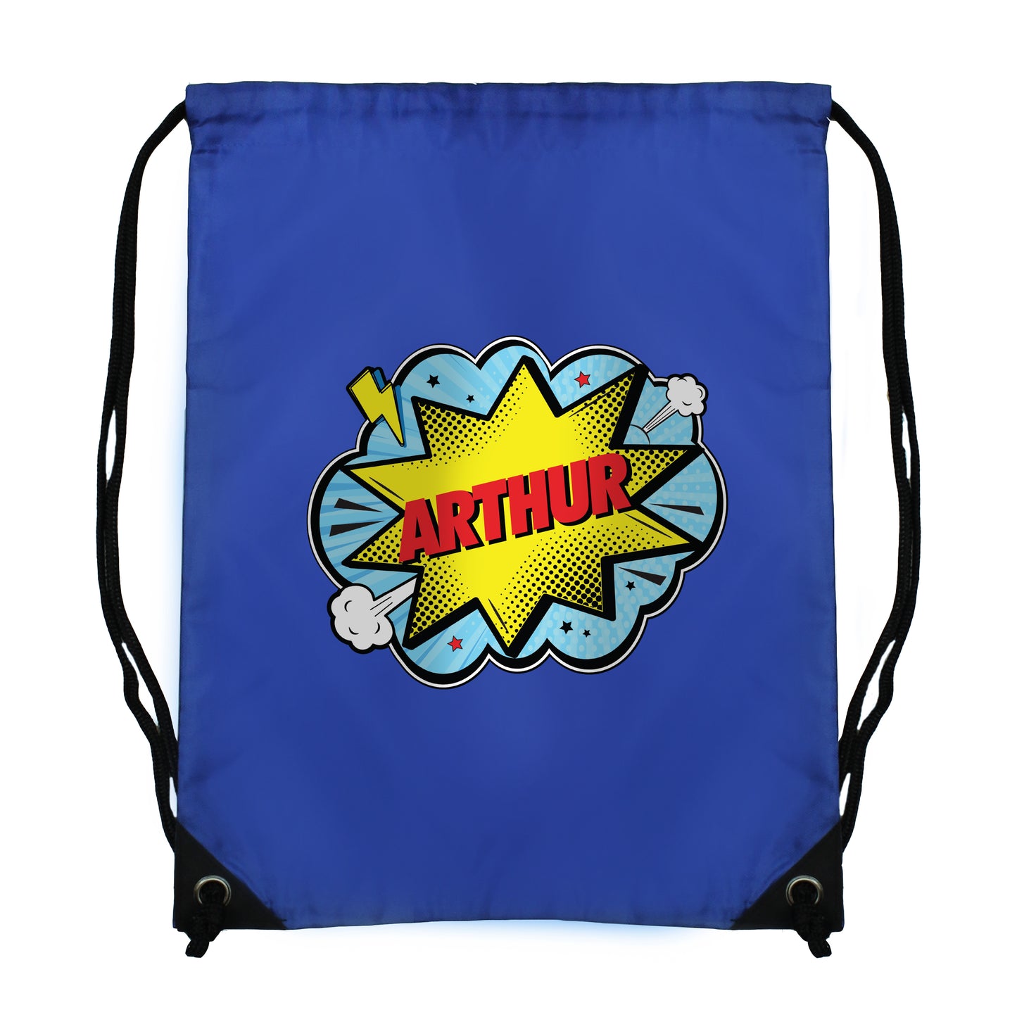 Personalised Superhero Swimming, Gym or Kit Bag - Blue