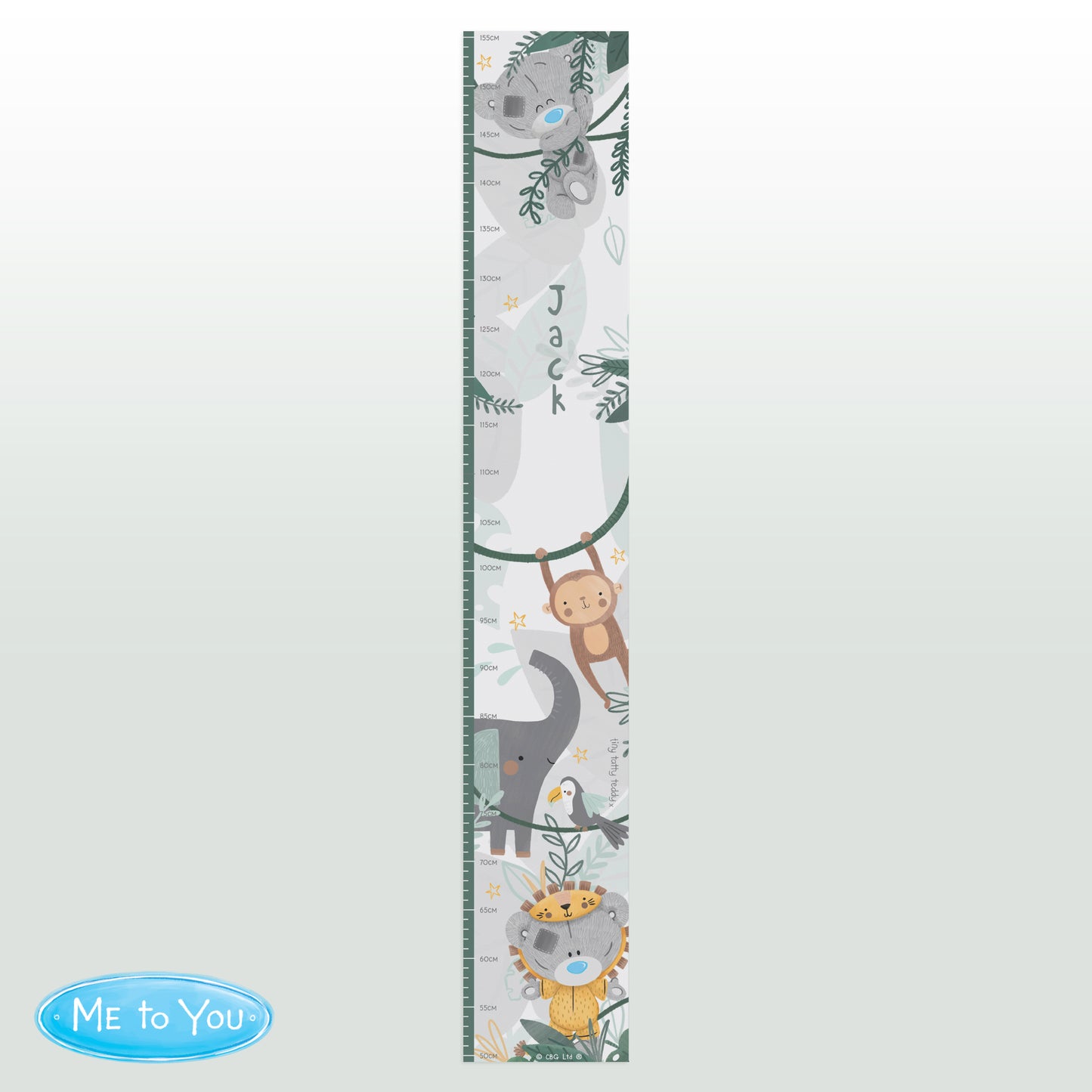 Personalised Tiny Tatty Teddy (Me to You) Wild One Height Chart