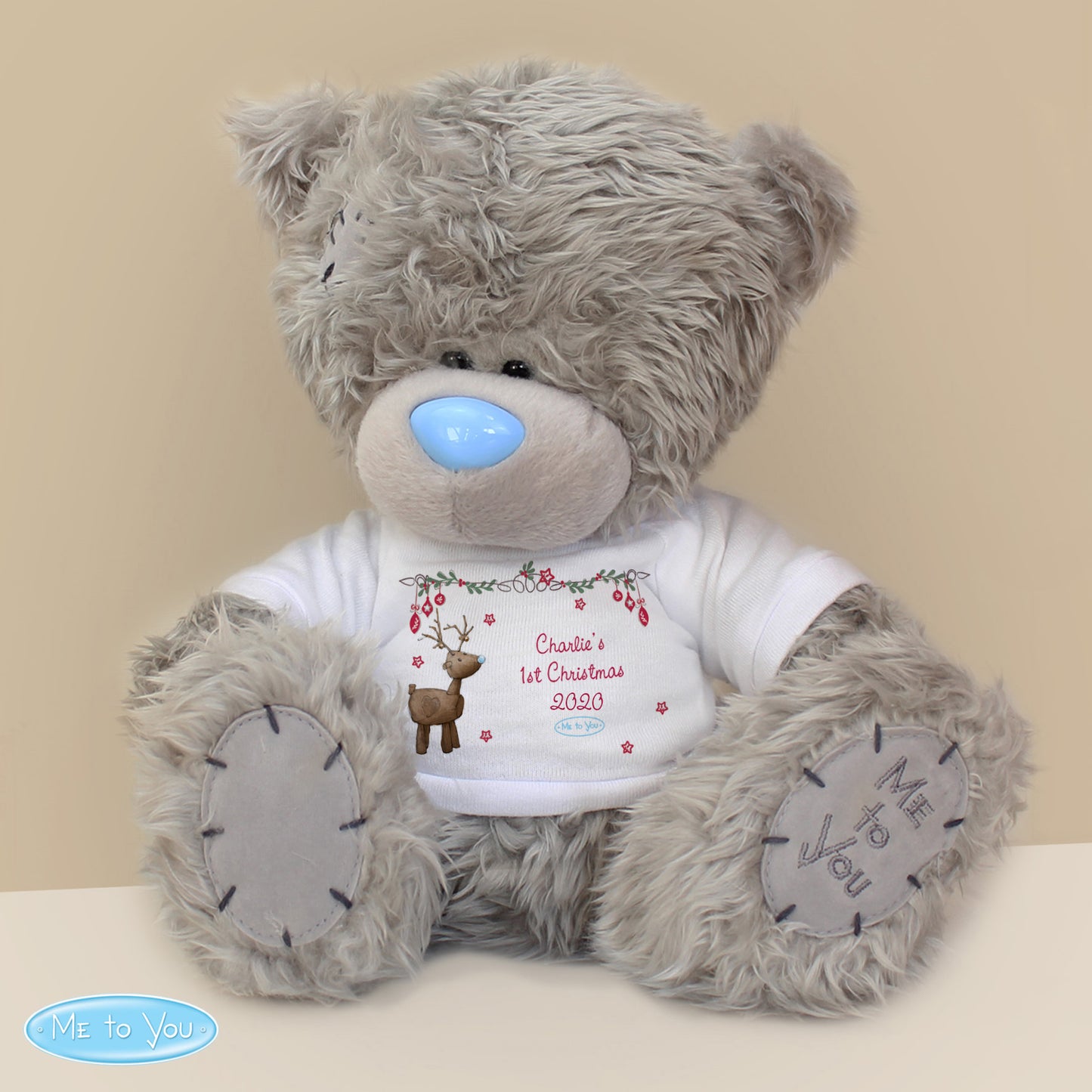 Personalised Me To You Bear with Reindeer (Christmas) T-Shirt - Any Message