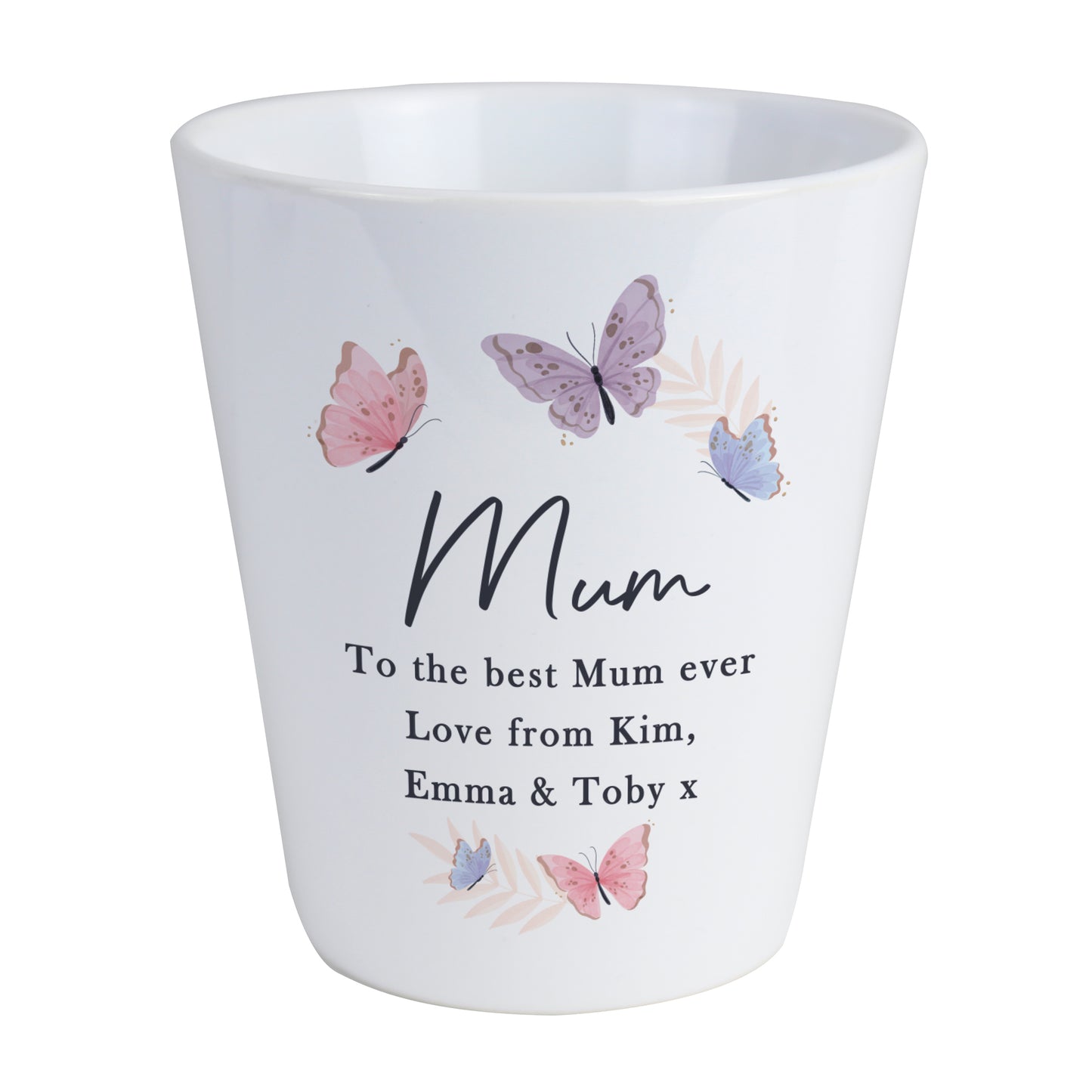 Personalised Butterfly Plant Pot - Any Occasion