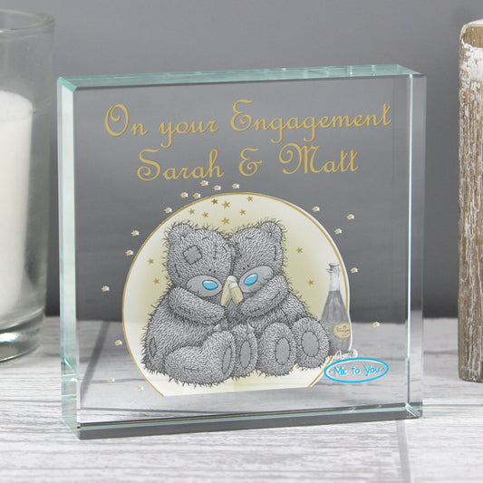 Personalised 'Me To You' Gold Stars (Couple) Crystal Token