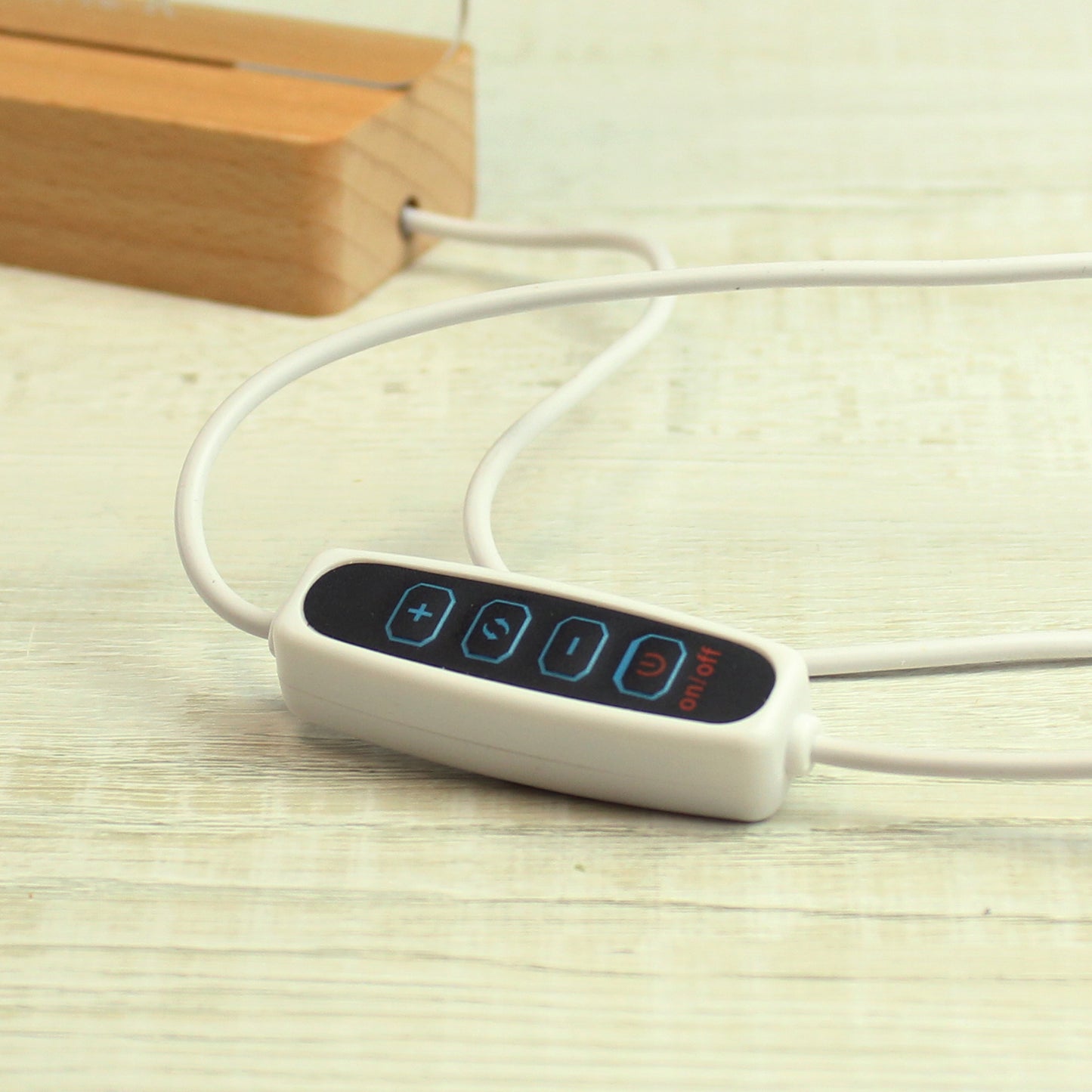 Personalised Gonk LED Christmas Light with Wooden Base