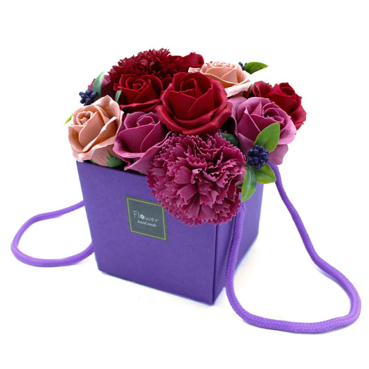 Soap Flower Bouquet - Purple Flower Garden (New Design)