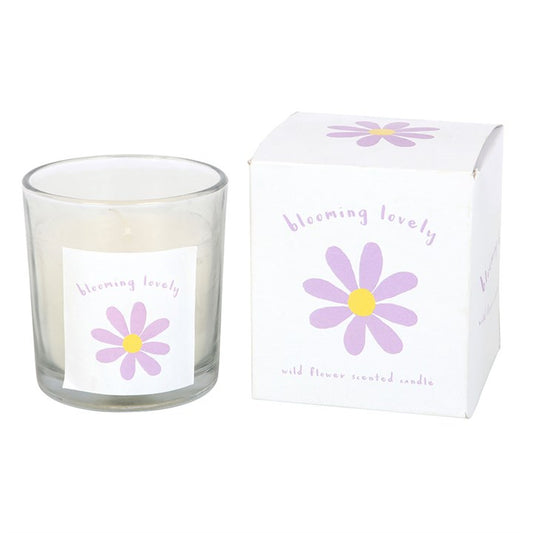 'Blooming Lovely' Daisy Wildflower Candle