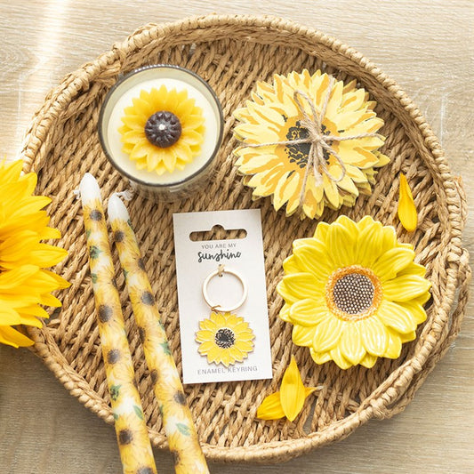 'You Are My Sunshine' Sunflower Keyring