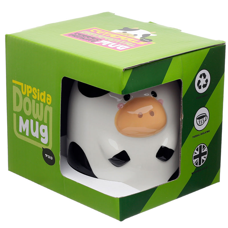 Bramley Bunch Farm Upside Down Ceramic Mug - Cow