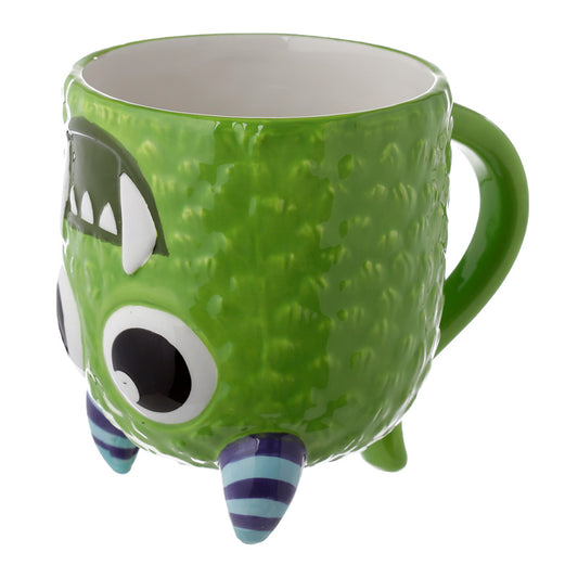Upside Down Ceramic Mug - Green Monstarz Monster