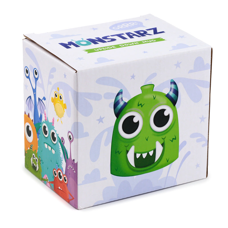 Upside Down Ceramic Mug - Green Monstarz Monster