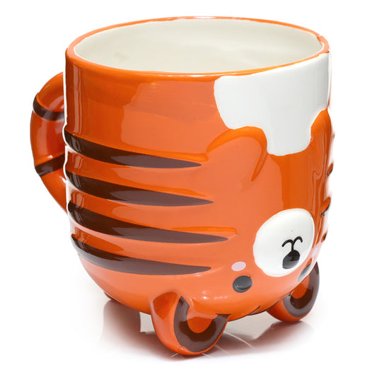 Adoramals Tiger Upside Down Ceramic Mug