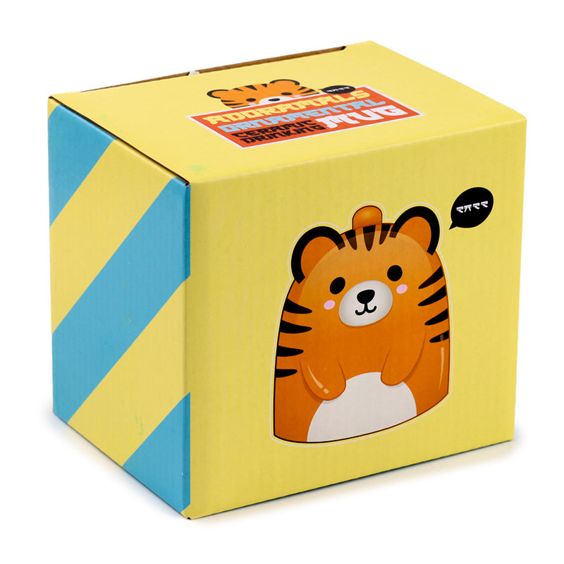 Adoramals Tiger Upside Down Ceramic Mug