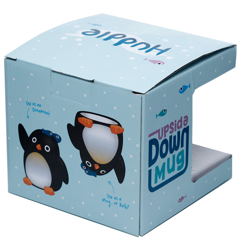 Huddle Penguin Upside Down Ceramic Mug