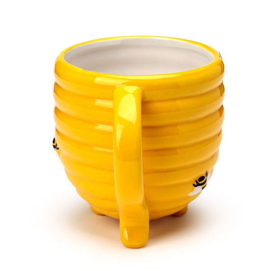 Beehive Upside Down Ceramic Mug