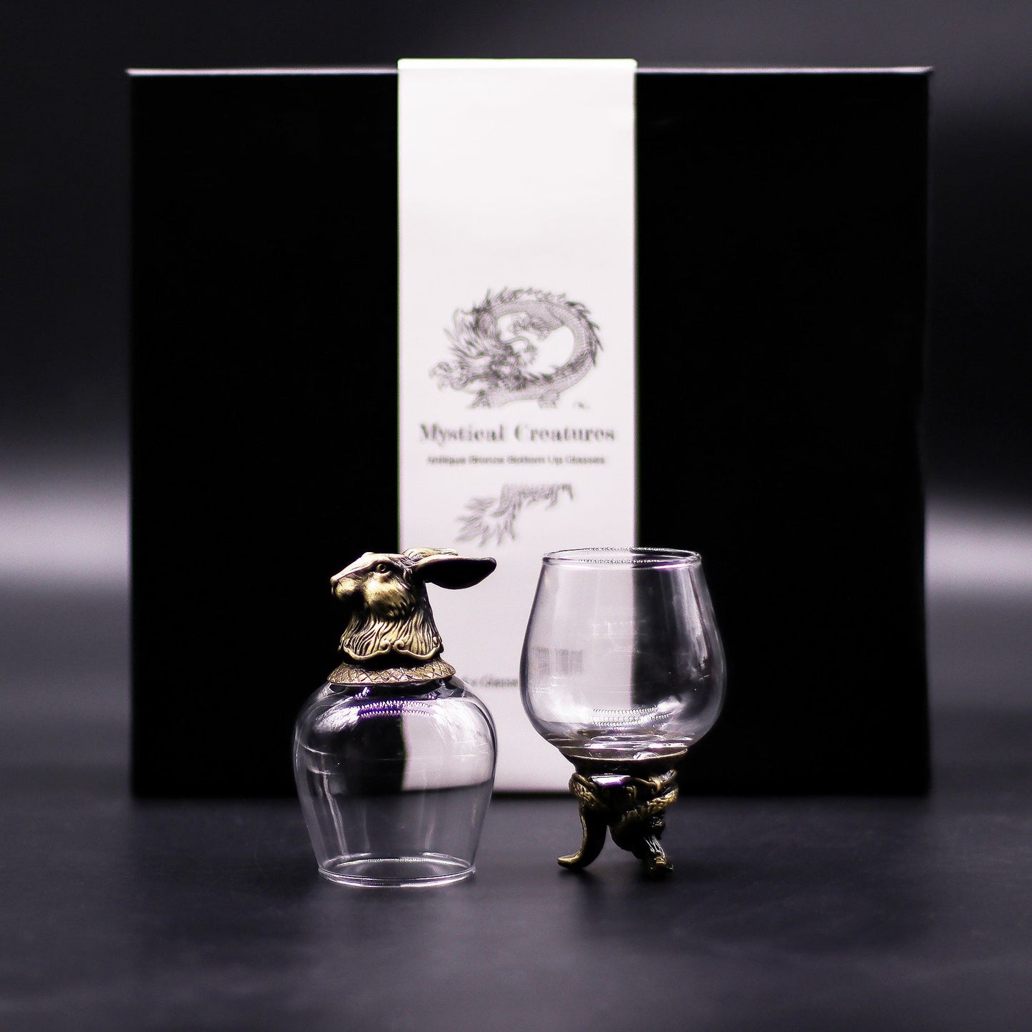 Mystic Creatures Set of 6 Shot Glasses (100ml) - Antique Bronze