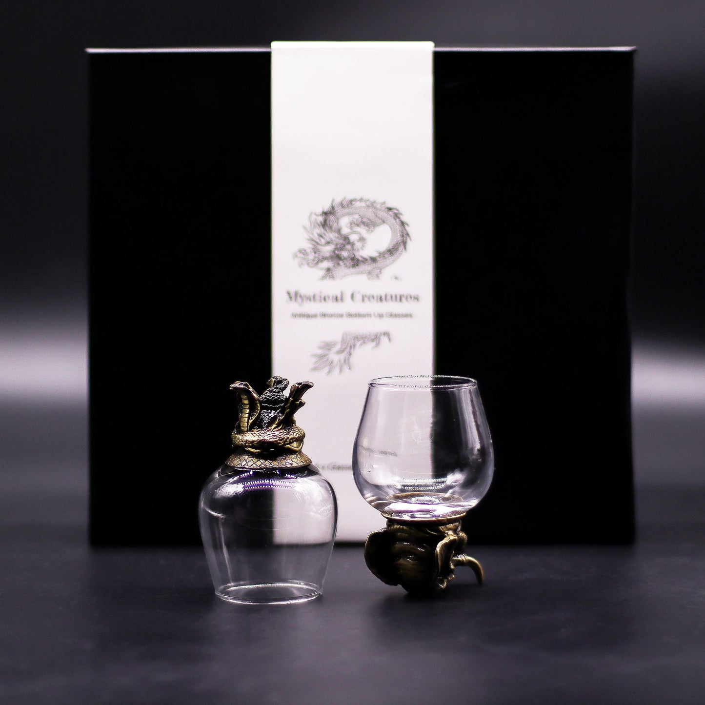 Mystic Creatures Set of 6 Shot Glasses (100ml) - Antique Bronze