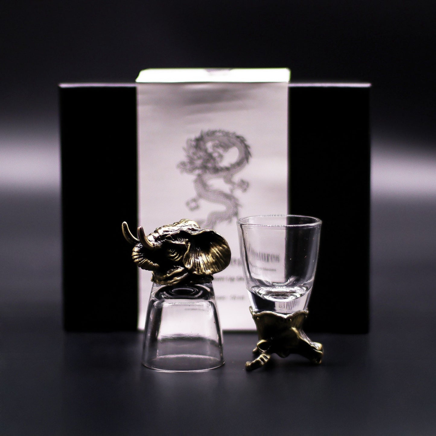 Mystic Creatures Set of 6 Shot Glasses (50ml) - Antique Bronze