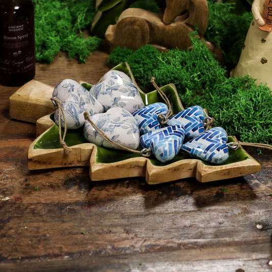 Nordic Christmas / Woodland - Enamel Tree Wooden Bowl