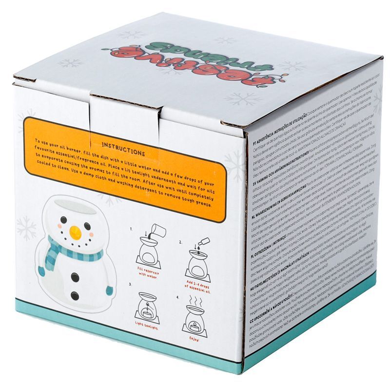 Snowman Shaped WInter/Christmas Ceramic Oil Burner