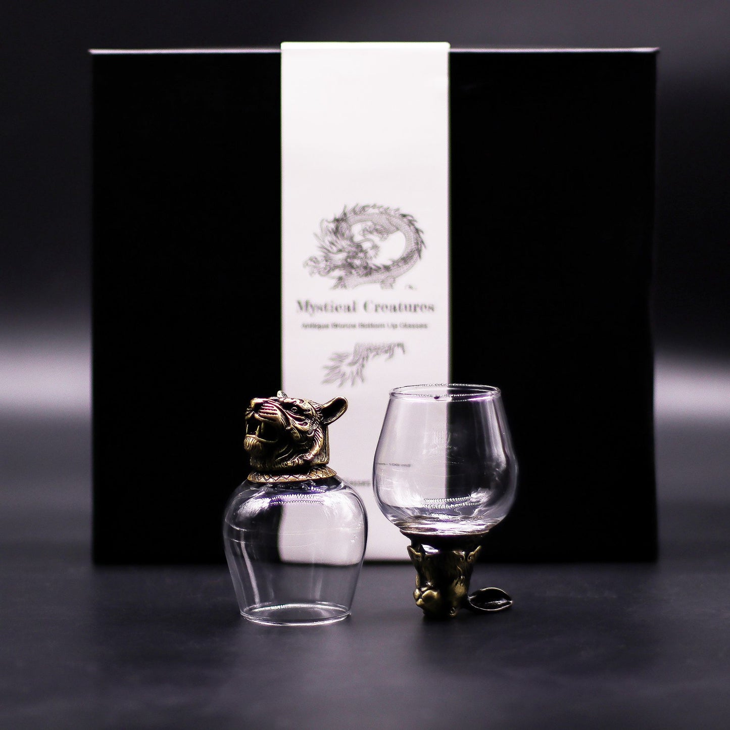 Mystic Creatures Set of 6 Shot Glasses (100ml) - Antique Bronze