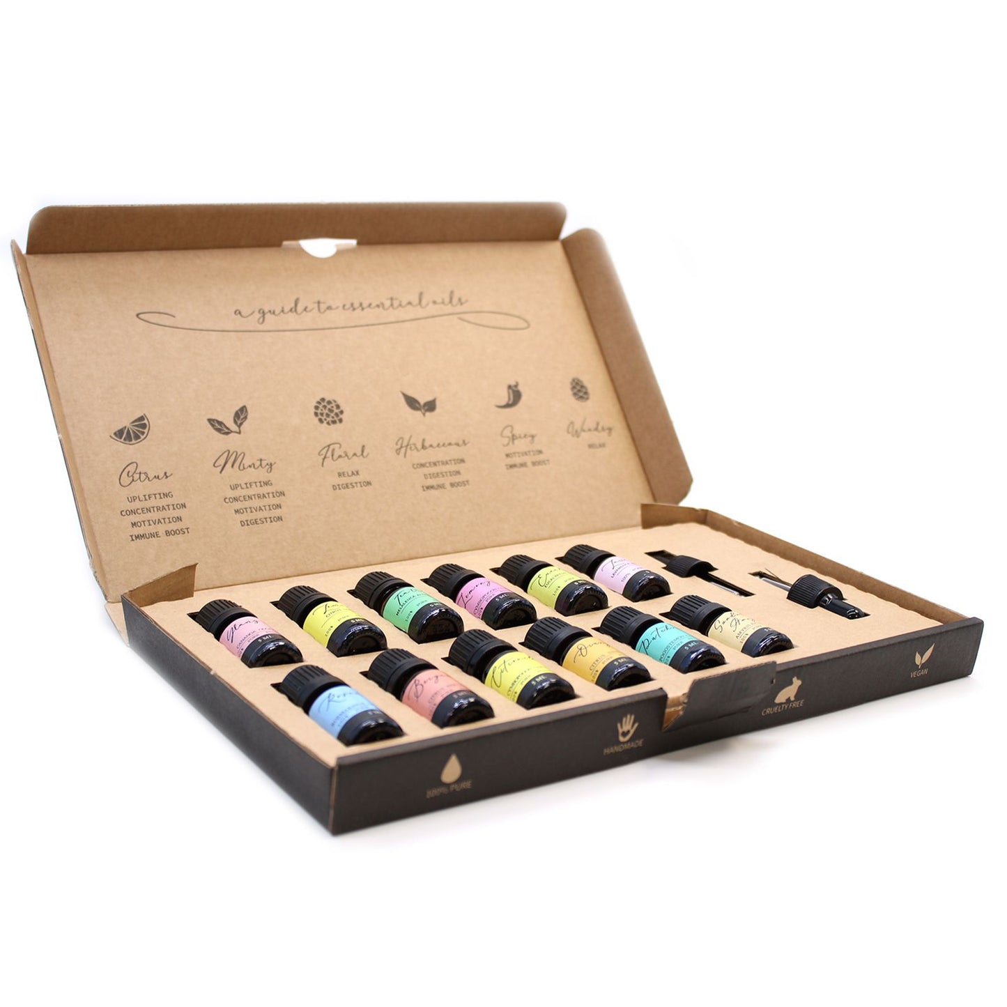 Aromatherapy Essential Oil Gift Set - The Top 12