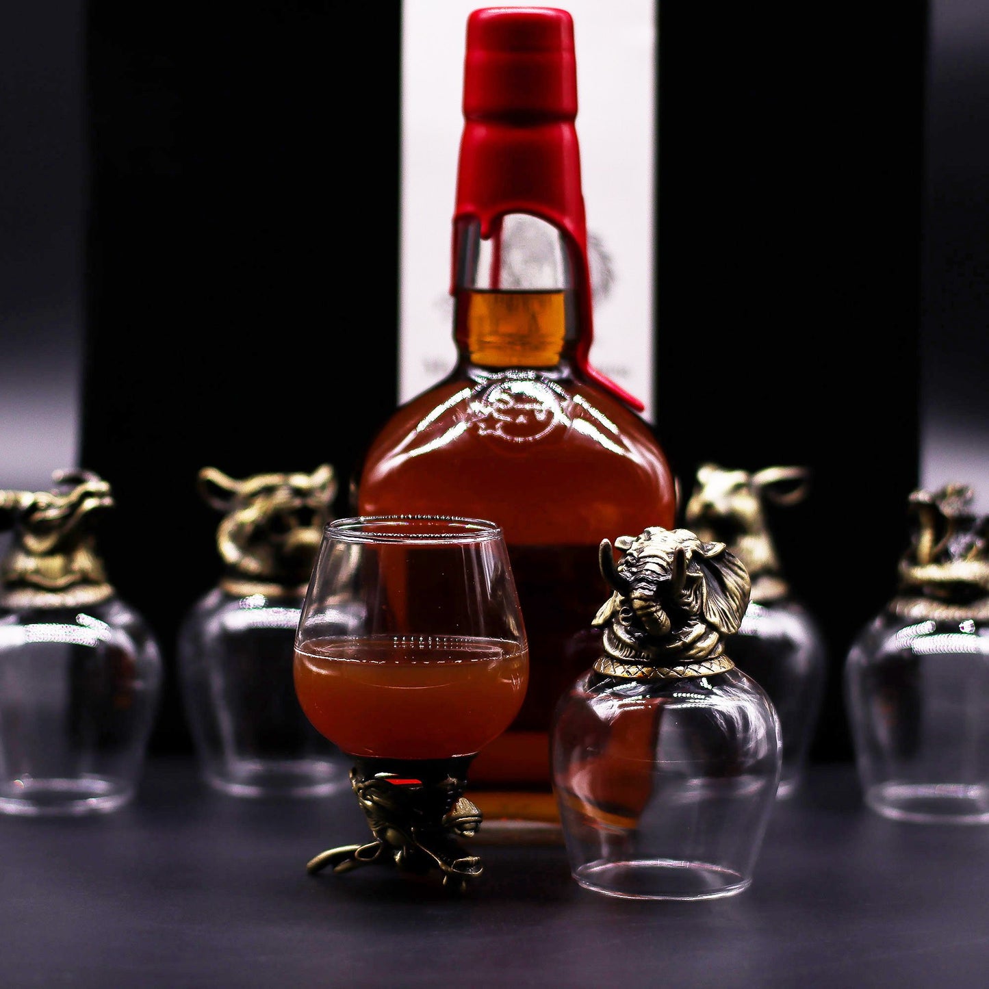 Mystic Creatures Set of 6 Shot Glasses (100ml) - Antique Bronze
