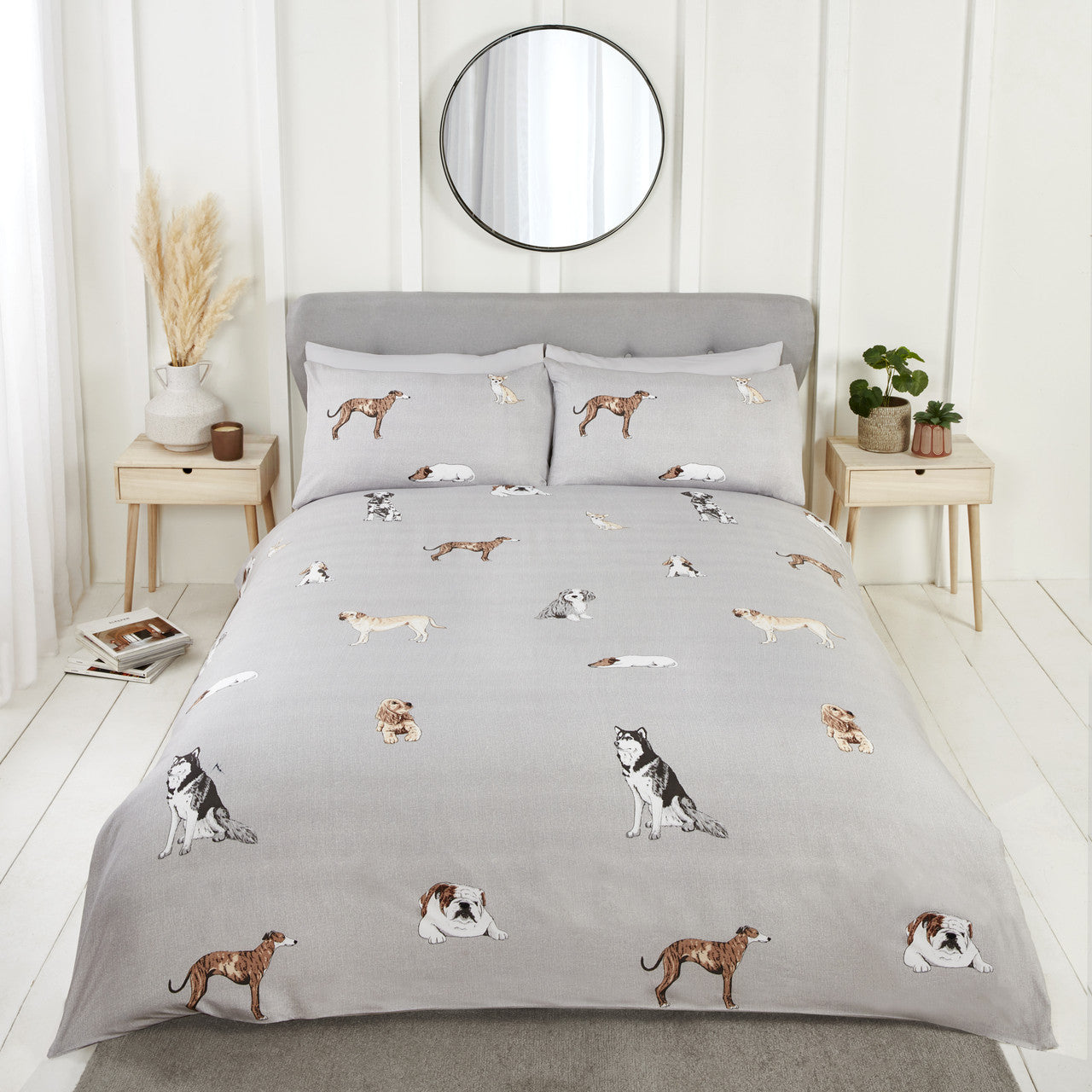 Paws and Tails (Dog) Duvet Cover Set - Single, Double & King Available