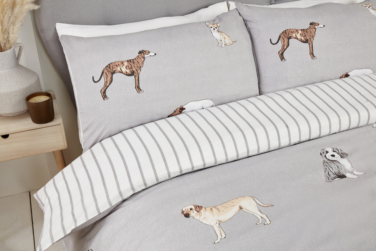 Paws and Tails (Dog) Duvet Cover Set - Single, Double & King Available