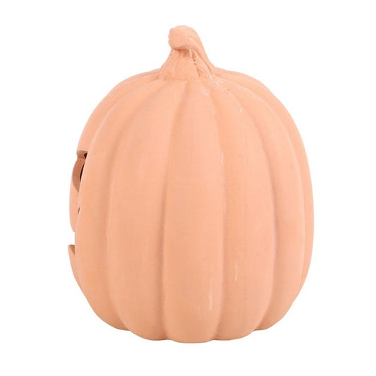 15cm Terracotta Pumpkin Halloween Ornament (Indoor/Outdoor Use)