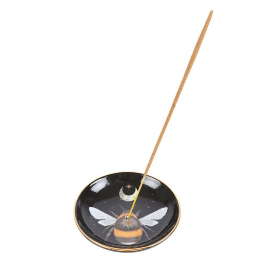 Dark Forest Bee Ceramic Incense Plate (Sticks or Cones)