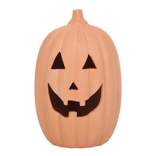 30cm Terracotta Halloween (Tealight) Pumpkin Ornament