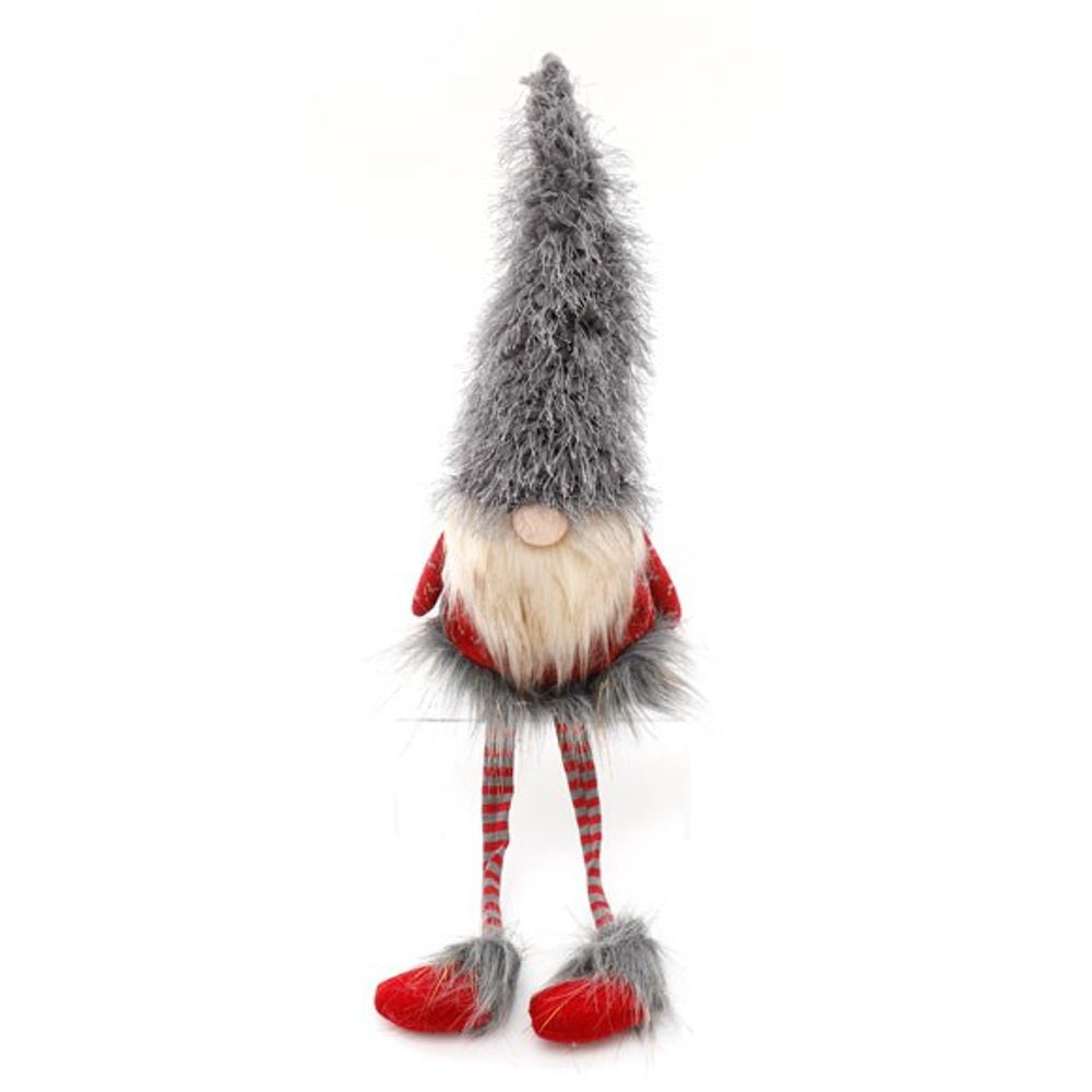 Grey and Red Christmas Gonk with Dangly Legs (67cm)