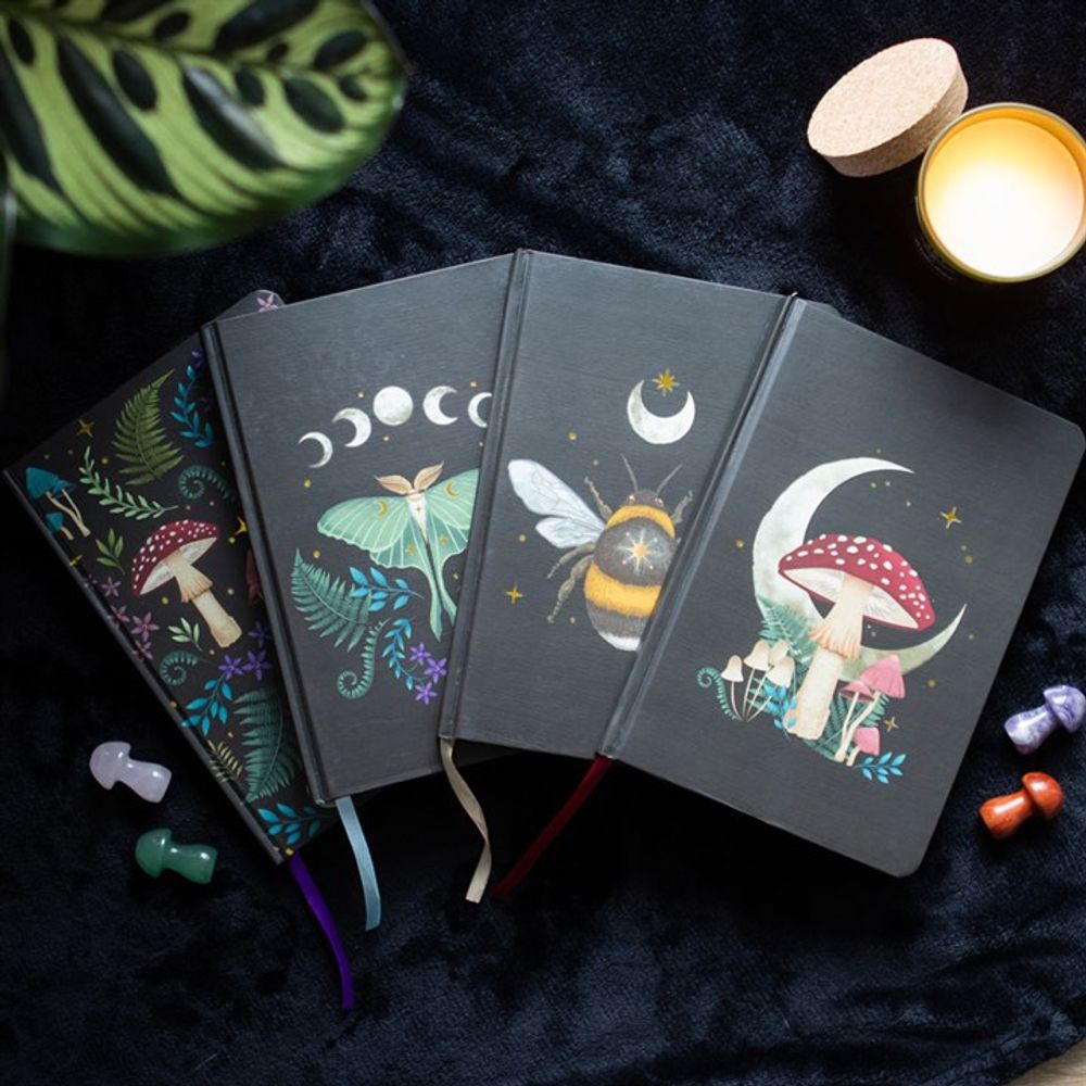 Dark Forest: Luna Moth A5 Notebook (Lined)