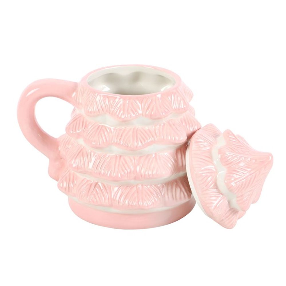 Pink (Sugar Plum) Christmas Tree Shaped Mug