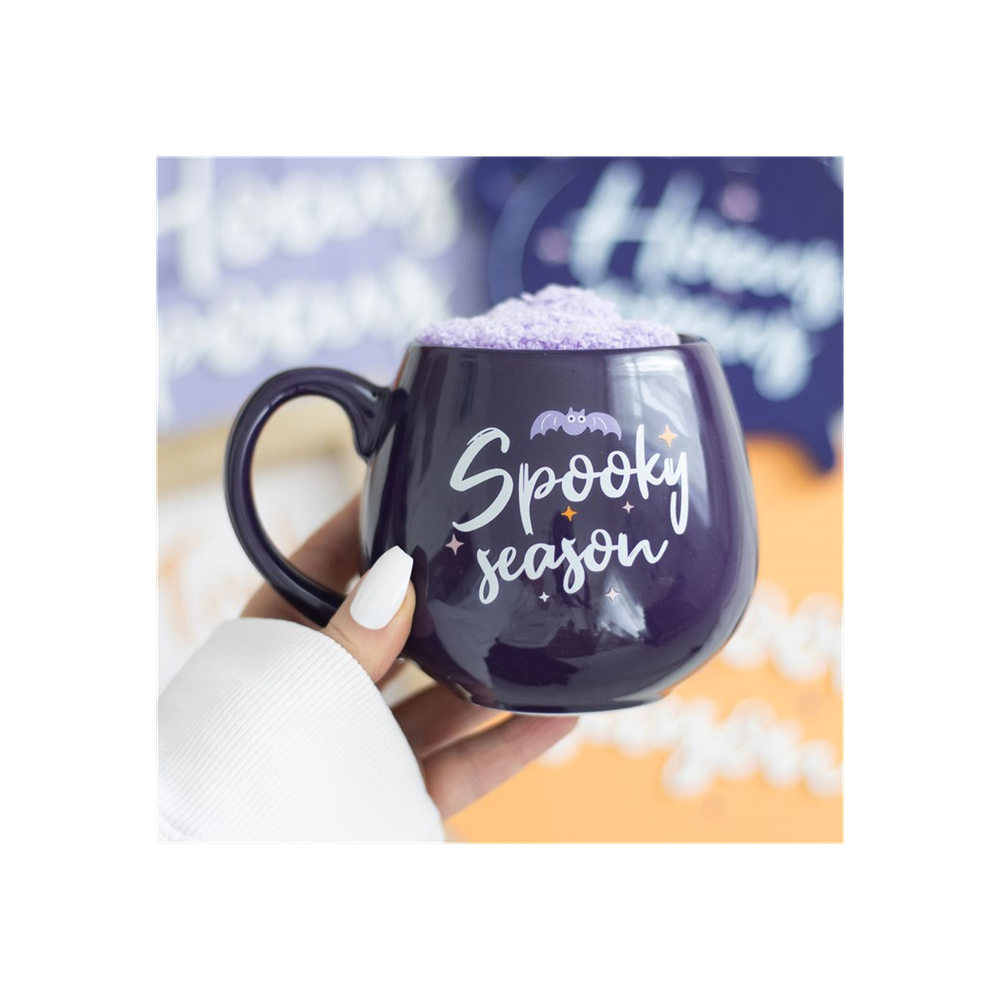 Spooky Season Halloween Mug and Socks Gift Set