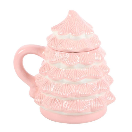 Pink (Sugar Plum) Christmas Tree Shaped Mug