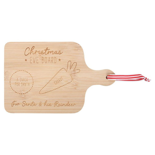 Wooden Christmas Eve Serving Board for Santa